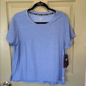 Sporty Reebok Blue Relaxed Fit Tee Shirt